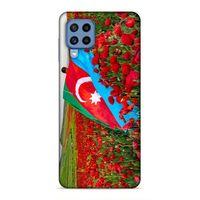 Samsung Galaxy M22 Uyumlu Kılıf Azarbaijan (8) Baskılı Kılıf Azərbaycan Lale