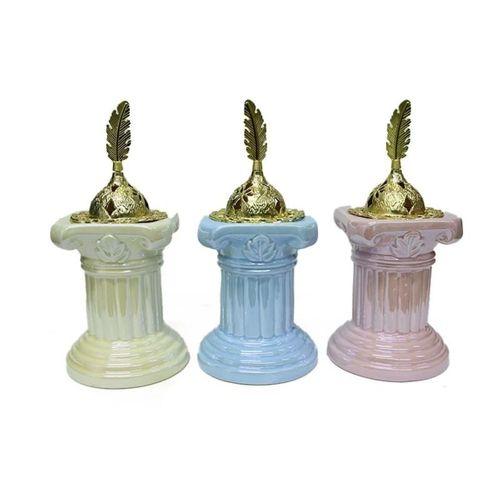 Buhurdanlık Seramik Altın Kapak Dekorlu