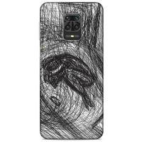 Xiaomi Redmi Note 9 Pro Kılıf Depresyon (37) Silicone Cover Sarı Lacivert
