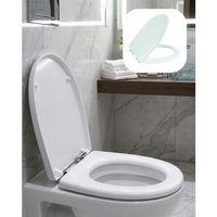 Universal Klozet Kapak Seti Kaydırmaz Alt Yüzey Kolay Temizlik Banyo Aksesuarı
