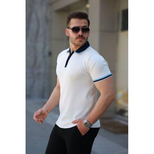 Erkek Renkli Yaka Kısa Kollu Tişört