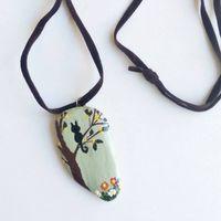 Taş Boyama Kolyeler K2171