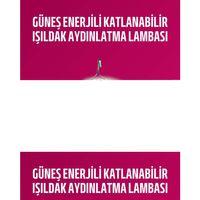 Solar Ve Usb Şarjlı Su Geçirmez Katlanabilir Led Lamba