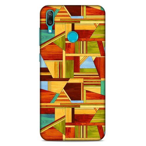 Lopard Huawei Y7 Prime 2019 Uyumlu Kılıf Wood'X (46) Core Armor Kılıf Desenli