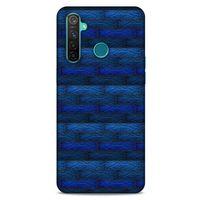 Oppo Realme 5 Pro Kılıf Patchwork (43) Thin Fit Kılıf Mavi Tonları