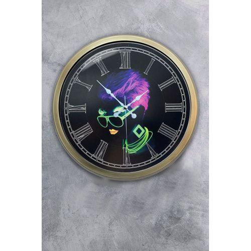 40 Cm Eskitme Metal Disco Duvar Saati