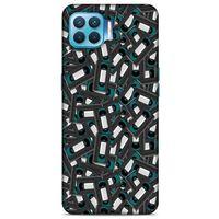 Retro (26) Desen Tpu Silikon Kılıf Renkli Oppo Reno 4 Lite Kılıf