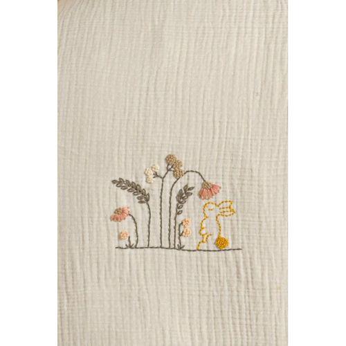 Kanz 4 Kat Hand Made Fırfırlı Müslin Örtü Seti Knz-020 Krem