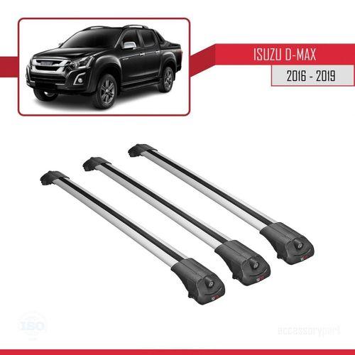 Isuzu D-Max 2016-2019 Arası ile uyumlu ACE-1 Ara Atkı Tavan Barı GRİ 3 ADET BAR