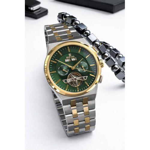 Reward Otomatik İç Fonksiyonlar Aktif 50 Mt Suya Dayanıklı Çelik Kordn Erkek Kol Saati VS.BLKT.0863