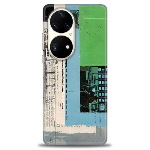 Huawei P50 Pro Kılıf HD Baskılı Kılıf - Village + Tam Ekran Koruyucu