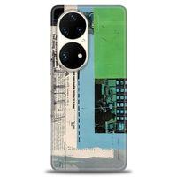 Huawei P50 Pro Kılıf HD Baskılı Kılıf - Village + Tam Ekran Koruyucu