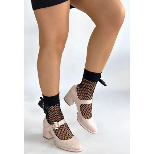 Weys Bej Rugan Topuklu Ayakkabı