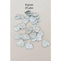 Oya Abiye Bileklik Kolye Pleksi Metalik Plastik Pul Gümüş Renk 8 gram 25 adet - BNC522