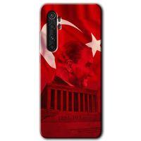 Xiaomi Mi Note 10 Lite Kılıf HD Desen Baskılı Arka Kapak - Anıtkabir Atatürk + Kırılmaz Cam