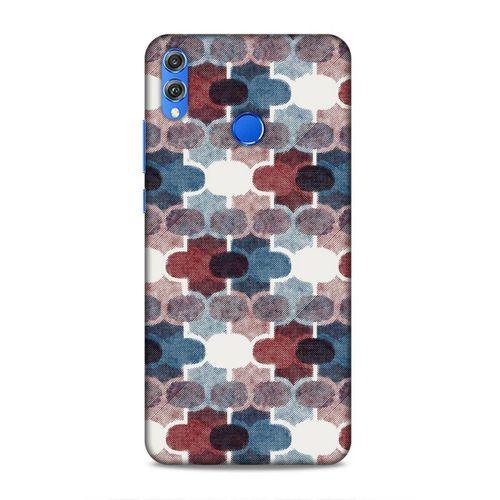 Huawei Honor 8x Uyumlu Kılıf Romans (7) Telefon Kılıfı Bordo Mavi