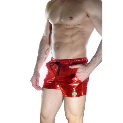 Erkek Kırmızı Lame Short