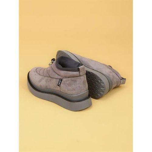 LUXOR Kadın Dolgulu Kışlık Gri Sneaker Bot