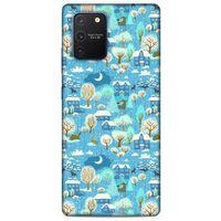 Samsung Galaxy S10 Lite Kılıf Snowix (33) Hybrid Kılıf Mavi Beyaz