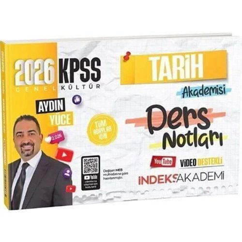2026 KPSS Tarih Akademisi Video Ders Notları İndeks Akademi