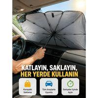 Dayanıklı Upe Alaşımlı Şemsiye Tipi Araç Güneşliği - Kolay Katlanır Yeni Nesil