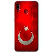 Samsung Galaxy A20 HD Baskılı Kılıf + 9D Tam Ekran Koruyucu - Albayrak