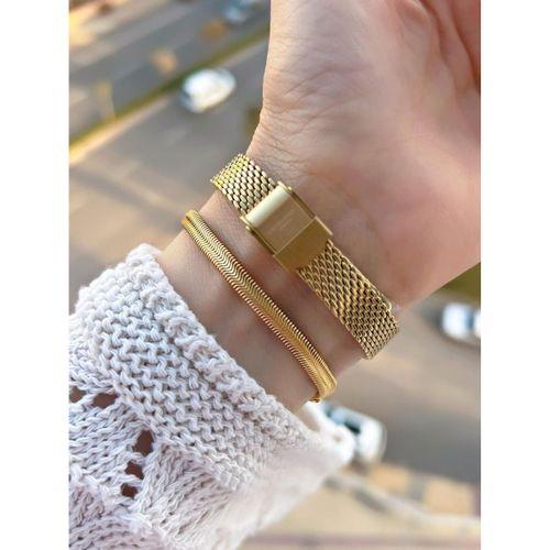 Lee Cooper Küçük Kasa Vintage Hasır Kordon 2 Yıl Garantili 3 Atm Kadın Kol Saati+Bileklik 082207.120