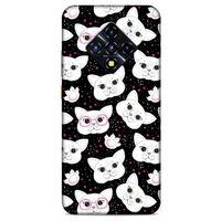 Lopard İnfinix Zero 8 Uyumlu Kılıf Kediler (30) Silicone Case Patiler