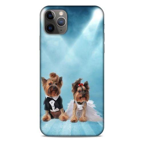 Apple Iphone 11 Pro Max Kılıf Köpek Kıyafetleri (18) Telefon Kılıfları Yorkshire Gömlek Papyon