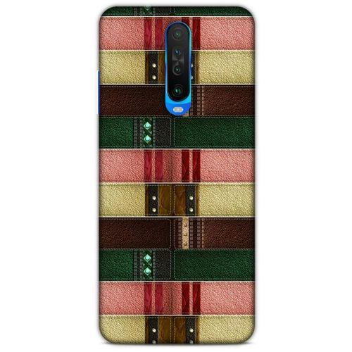 Xiaomi Poco X2 Kılıf Patchwork (41) Tank Kılıf Koyu Yeşil Pembe