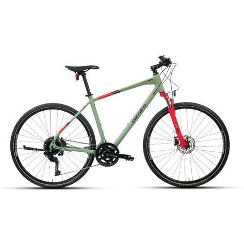 Carraro Sportive 227C Hidrolik Fren 18 Vites 28'' 46 cm Mat Yeşil-Siyah-Kırmızı
