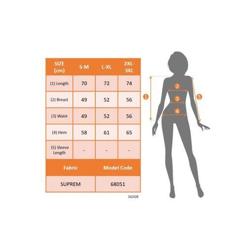 Kadın Sıfır Kol Yuvarlak Yaka Karışık Renkli Baskılı Süprem Bluz