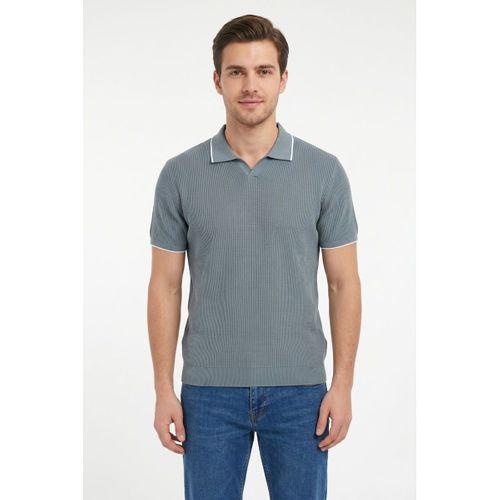 Erkek Spor Polo Yaka Triko Tişört BGL-ST05374