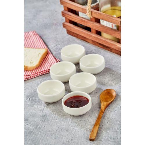 6 cm Porselen 6 'lı Joker Mini Reçellik Sosluk