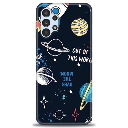 Samsung Galaxy A13 4G Kılıf HD Baskılı Kılıf - Space Fun + Tam Ekran Koruyucu