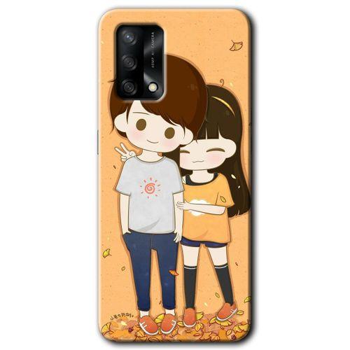 MRCİLETİSİM Oppo A74 Kılıf Kapak - Şıpsevdi Çift +Hayalet Ekran Yandan Gözükmez