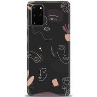 Samsung Galaxy S20 Plus Kılıf HD Baskılı Kılıf - Siyah Silüet + Tam Ekran Koruyucu