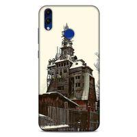 Huawei Honor 8C Kılıf Dünya Mimarisi (40) Fit Silikon Kılıf Wooden Gagster House