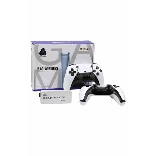 4k Hd Görüntü Kaliteli Retro Game Stick 20000 Oyunlu Çift Kollu Beyaz Game Stick