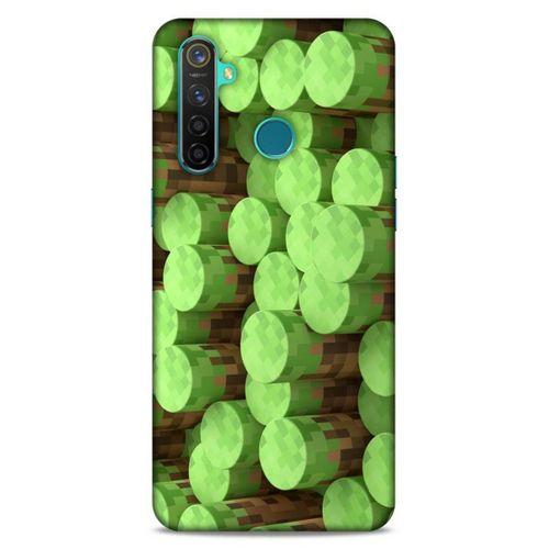 Lopard Oppo Realme 5 Pro Uyumlu Kılıf PiXel (8) Baskılı Kılıf Yeşiller