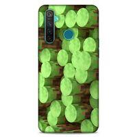 Lopard Oppo Realme 5 Pro Uyumlu Kılıf PiXel (8) Baskılı Kılıf Yeşiller