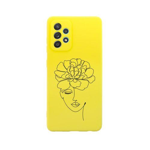 Samsung Galaxy A53 Uyumlu Flower Women Desenli Premium Silikonlu Lansman Telefon Kılıfı