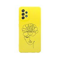 Samsung Galaxy A53 Uyumlu Flower Women Desenli Premium Silikonlu Lansman Telefon Kılıfı