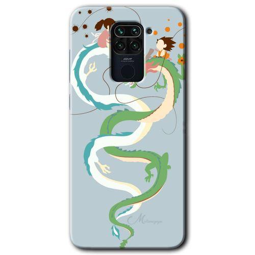 MRCİLETİSİM Xiaomi Redmi Note 9 Kılıf Kapak - Snake Friendship +Hayalet Ekran Yandan Gözükmez