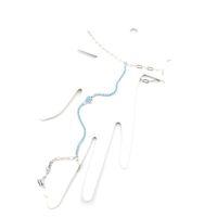 Mavi Taşlı Balık Şahmeran - Gümüş