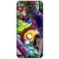 Xiaomi Redmi Note 9 Pro Uyumlu Kılıf Rick And Morty (41) Tank Kılıf Story Train Rick