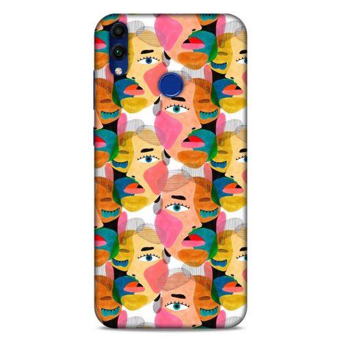 Lopard Huawei Honor 8C Uyumlu Kılıf Sürreal Yüzler ♀ (6) Silikon Kılıf Desenli