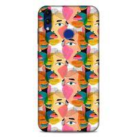 Lopard Huawei Honor 8C Uyumlu Kılıf Sürreal Yüzler ♀ (6) Silikon Kılıf Desenli