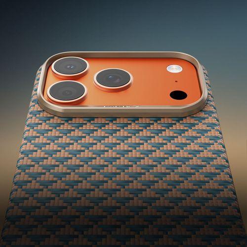 Apple iPhone 17 Pro Max Kılıf M-safe Şarj Özellikli Raptic Aramid Skin Origin Serisi Karbon Kapak