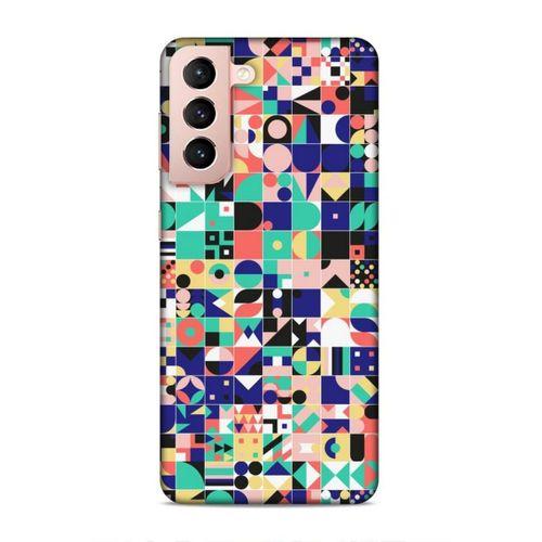 Samsung Galaxy S21 Uyumlu Kılıf Insomnia (40) Fit Silikon Kılıf Minik Kareler